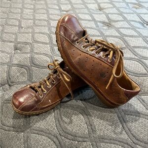 Born Women's Brown Leather Sneakers